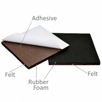 Md Enterprise 12 PCS FURNITURE SOFT ANTI SLIP MAT (SQUARE) - black, ⭐⭐⭐⭐⭐