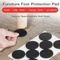 Md Enterprise 12 PCS FURNITUR SOFT ANTI SLIPMAT (ROUND) - black, ⭐⭐⭐⭐⭐