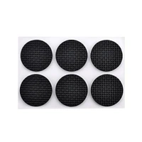 Md Enterprise 12 PCS FURNITUR SOFT ANTI SLIPMAT (ROUND) - black, ⭐⭐⭐⭐⭐