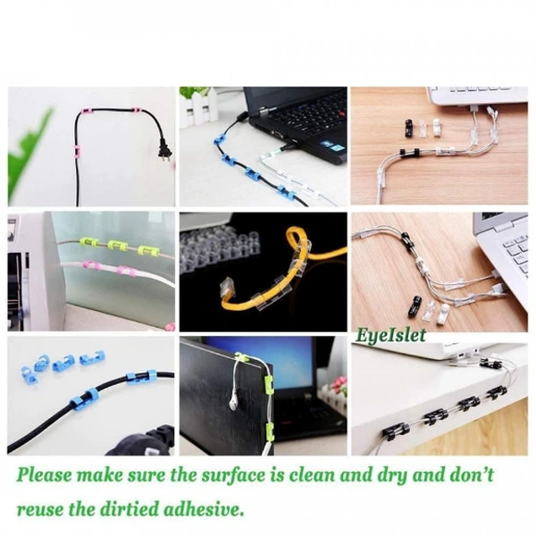 Md Enterprise 20 PIECES CABLE CLIPS - Transparent, ⭐⭐⭐⭐⭐