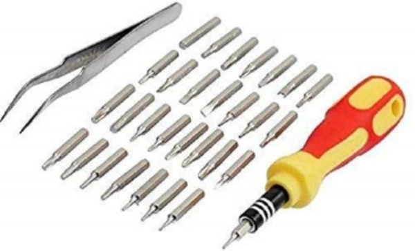 md enterprise 33 IN 1 SCREWDRIVER TOOL KIT (JK-6066-B)  - red + yellow, ⭐⭐⭐⭐⭐
