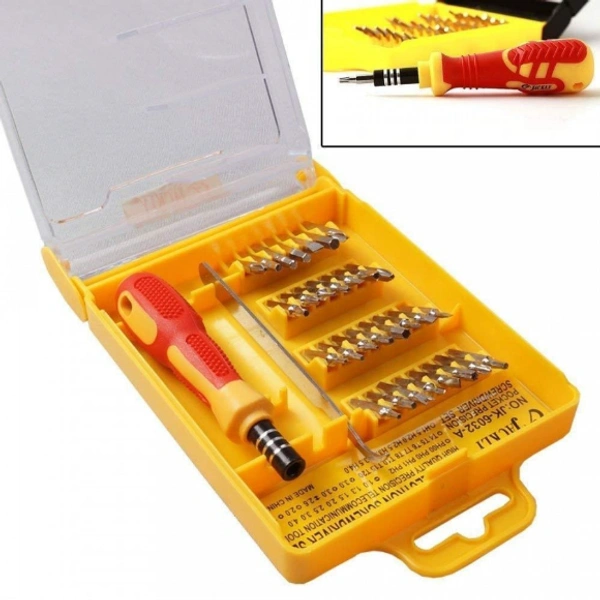 md enterprise 33 IN 1 SCREWDRIVER TOOL KIT (JK-6066-B)  - red + yellow, ⭐⭐⭐⭐⭐