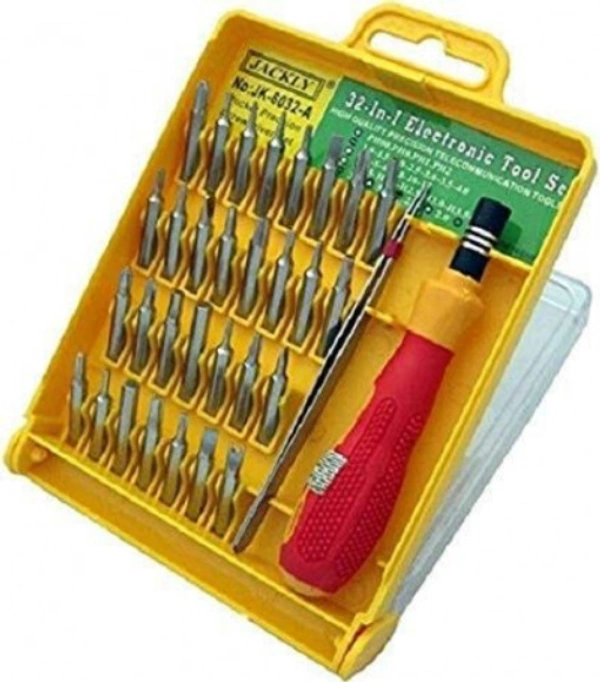 md enterprise 33 IN 1 SCREWDRIVER TOOL KIT (JK-6066-B)  - red + yellow, ⭐⭐⭐⭐⭐