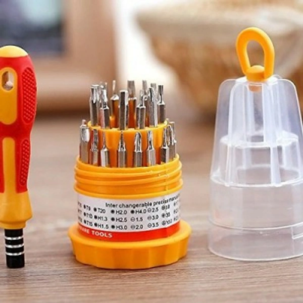 Md Enterprise JACKLY 6036 MINI SCREWDRIVER SET OF 31 - yellow, ⭐⭐⭐⭐