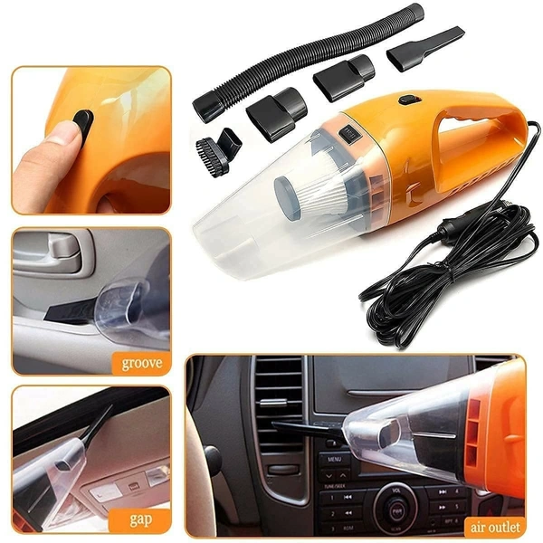 Md Enterprise 12V CAR HANDHELD VACUUM CLEANER FOR CAR AND HOME - ⭐⭐⭐⭐⭐, Yellow 