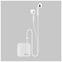 Hitage BR-872 Wireless Bluetooth Adapter WithEarphone Wired Gaming Headset (White, In theEar) - White, 1