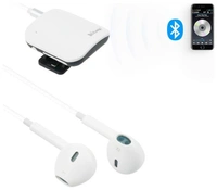 Hitage BR-872 Wireless Bluetooth Adapter WithEarphone Wired Gaming Headset (White, In theEar) - White, 1