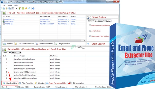 TechnoCom Email and Phone Extractor life time