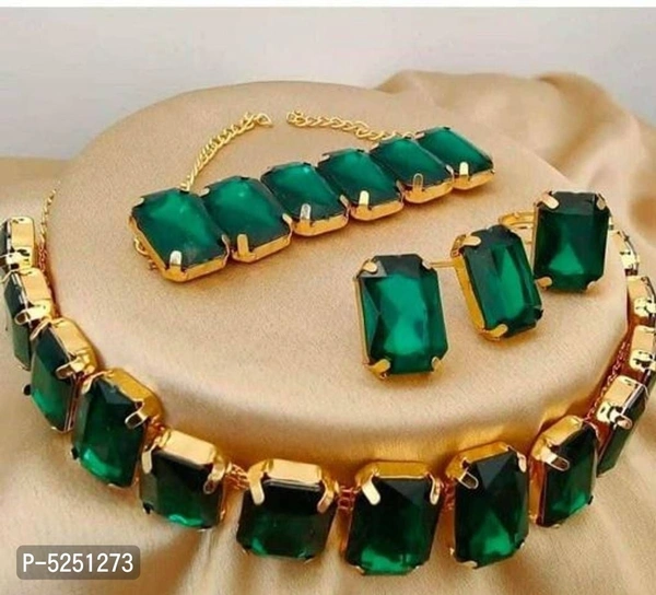 Western Jewellery Set - green