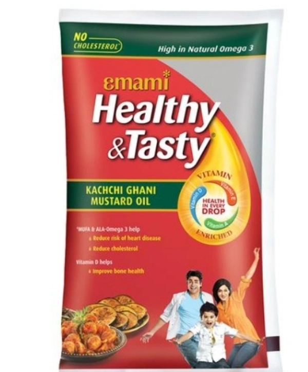 Emami Healthy & Testy Kacchi Ghani Mustared Oil