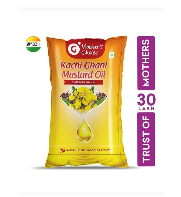 Mother's Choice Kacchi Ghani Mustared Oil 1lit.