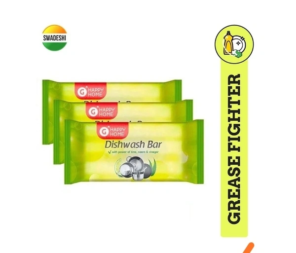 Happy Home Dishwash Bar 3pcs X 200gm