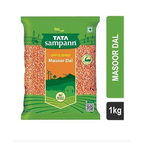 Tata Sampurn Unpolished Musur Dal 1 Kg