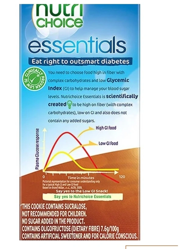 Britannia Nutri Choice Essential With No Added Sugar Diabetic Friendly Biscuit 150gm