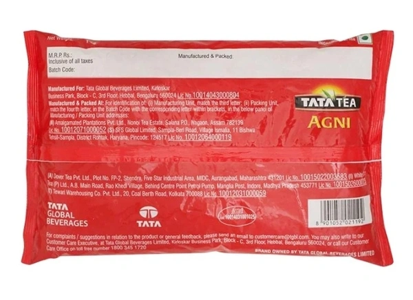 Tata Agni Tea Pouch 1 Kg