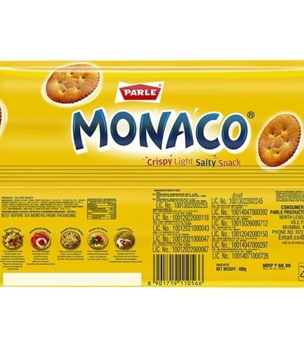 Parle Monaco Classic Regular Biscuit 400gm