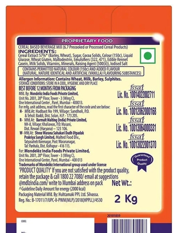 Cadbury Bournvita Choklate 2x1 Kg Health Drink