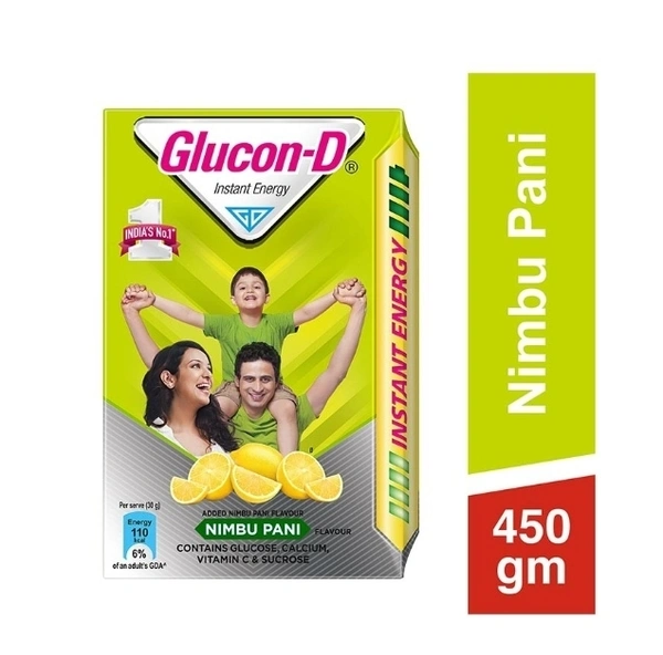 Glucon-D Nimbu Pani Instant Energy Drink 450gm