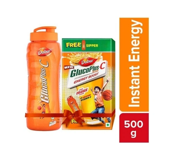 Dabur Gluco Plus C Energy Drink 500gm Get Siper Free