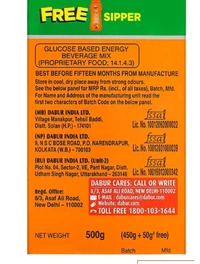 Dabur Gluco Plus C Energy Drink 500gm Get Siper Free
