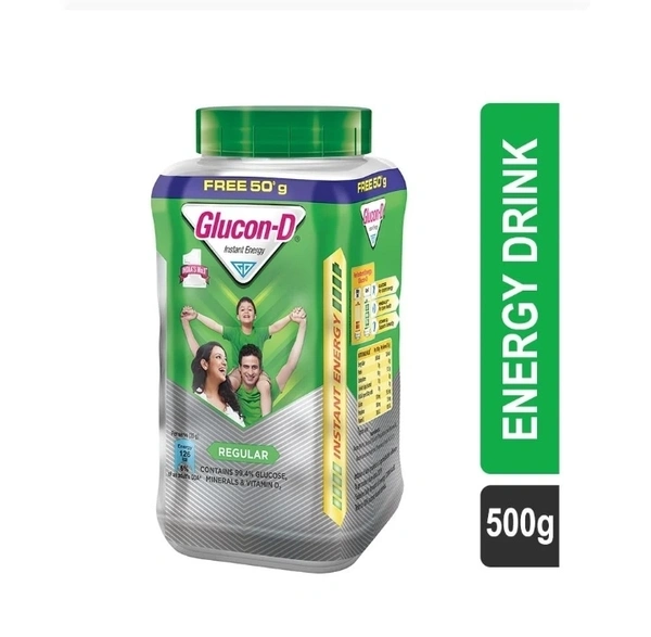 Glucon-D Instant Regular Energy Drink 500gm