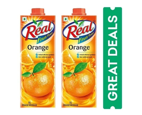Real Fruit Power Orege Juice 2x1lit