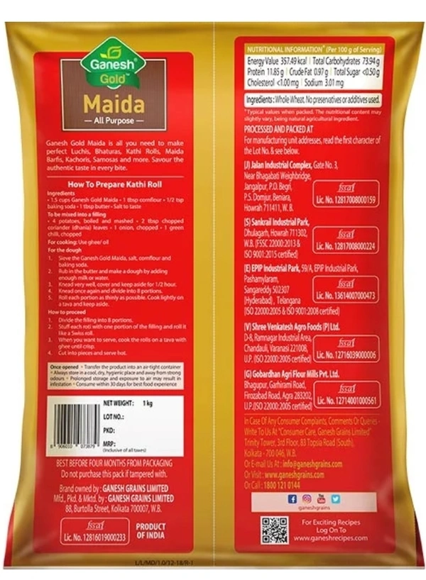 Ganesh Gold Maida Pouch 1kg