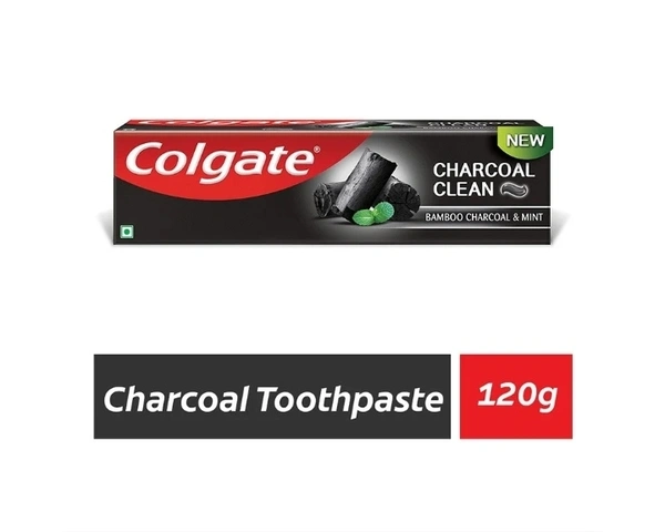 Colgate Bamboo & Charcoal Clean And Mint Black Jel Toothpaste 120gm