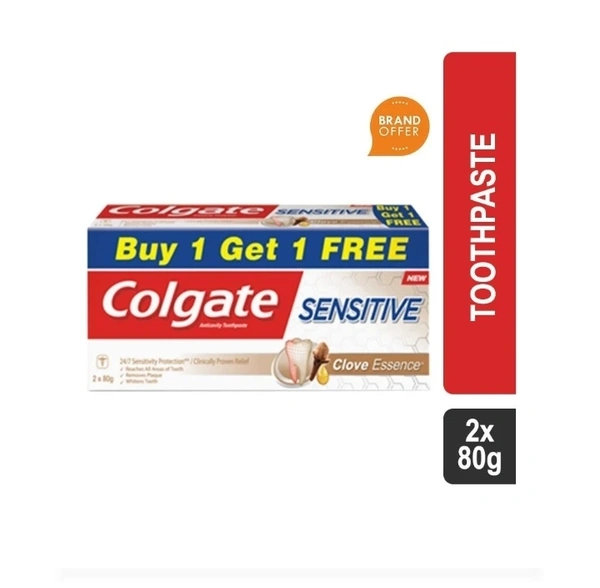 Colgate Sensetive Clove Toothpaste Buy 1 Get 1 Free 2x80gm 