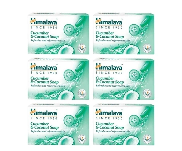 Himalaya Cucumber & Coconut Soap 6x125gm