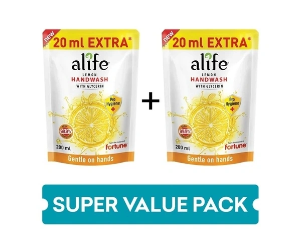 A life Lemon With Glisarine Hand Wash 2x200gm