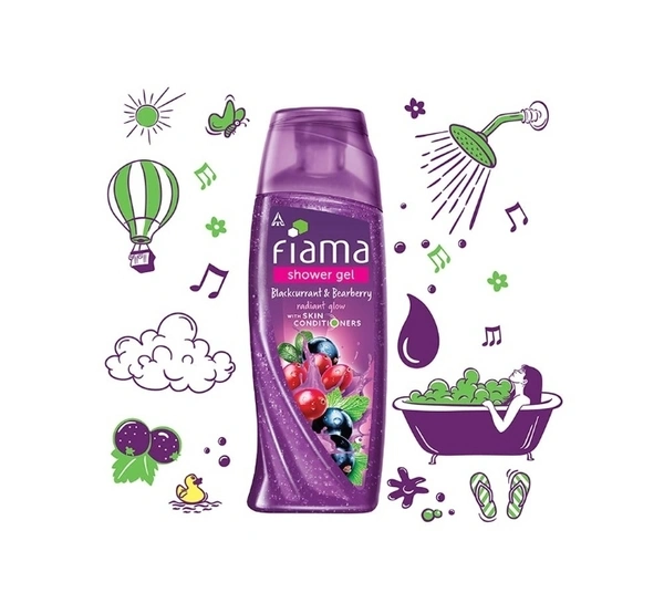 Fiama Blackcurrant & BlackBerry Sawar Gel 250ml