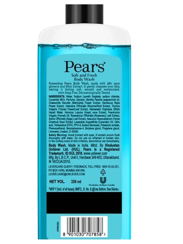 Pears Soft &Fresh Body Wash 250ml