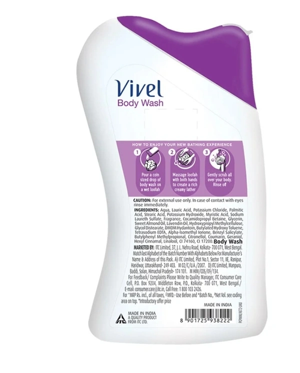 Vivil Lavender & Almond Body Wash 200gm