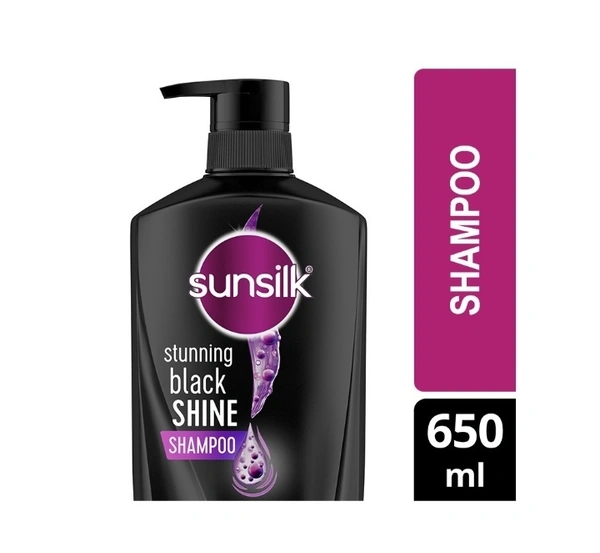Sunslik Stunning Black Shine Shampoo 650ml