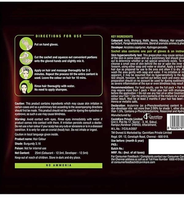 Indica Easy Dark Brown Hear Colour Shampoo 25 Ml