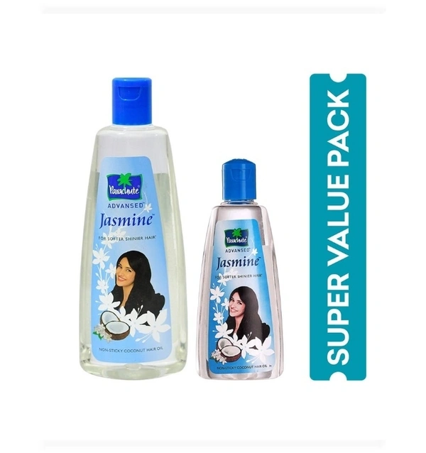 Parasute Advance Jasmine Non Stiky Coconut Hair Oil 300ml+90ml