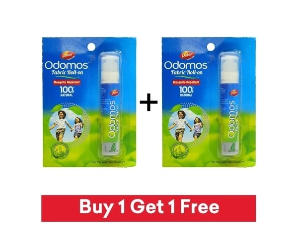 Odomos Febric Mosquito Repellent Roll On Buy 1 Get 1 Free Brand Offer