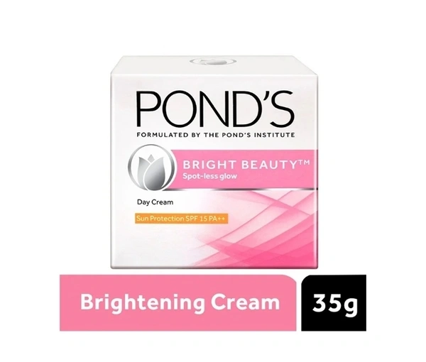 Ponds Bright Beautiful Spotless Glow Spf 15pa++day Cream 35gm