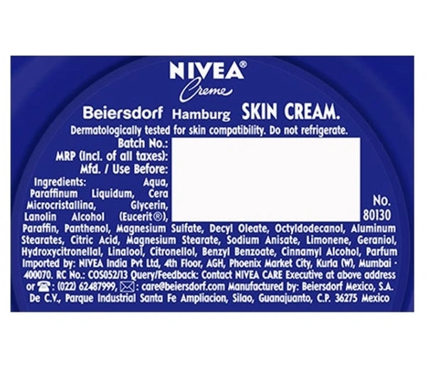 Nivea Blue Face Cream 100ml 