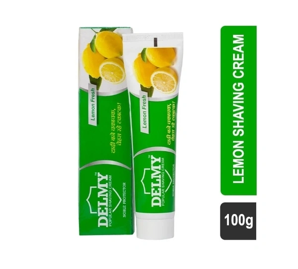 Delmy Leather Lemon Shaving Cream 100gm