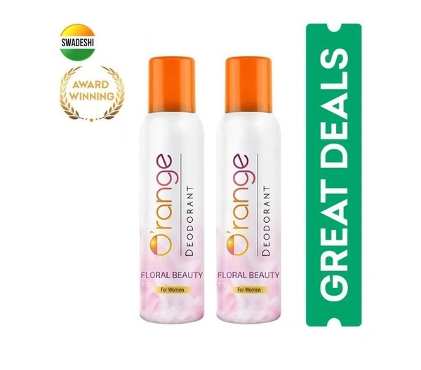 Orenge Floral Beauty Woman's Deodorant