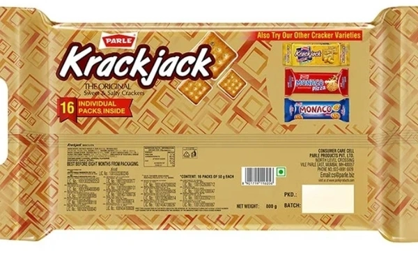Parle Krackjack Original Sweet & Salty Biscuits 800gm