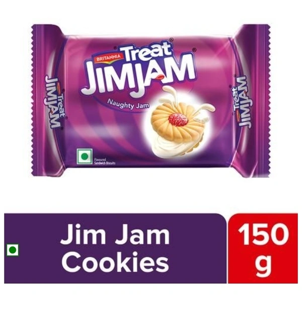 Britannia Treat Jimjam Cream Biscuits 150gm