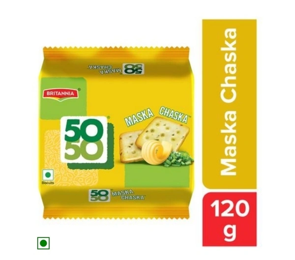 Britannia 50 50 Maska Chaska Biscuits 120gm