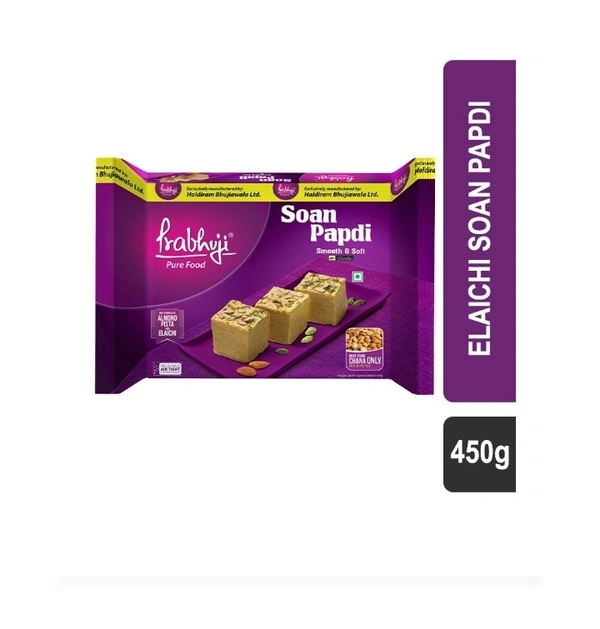 Prabhuji Elachi Flavor Soan Papri 450gm