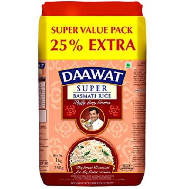 Daawat Basmathi rice - బాసుమతి బియ్యం - 1.25 kg
