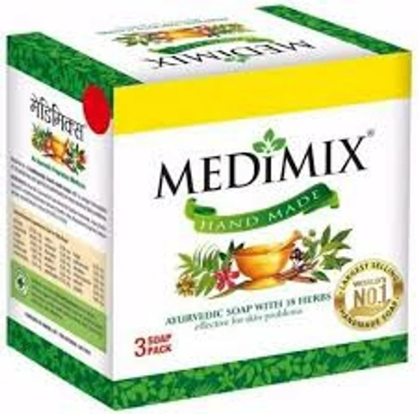 Medimix Ayurvedic Soap - మెడిమిక్స్ ఆయుర్వేదం - 125g×3=375g- save pack