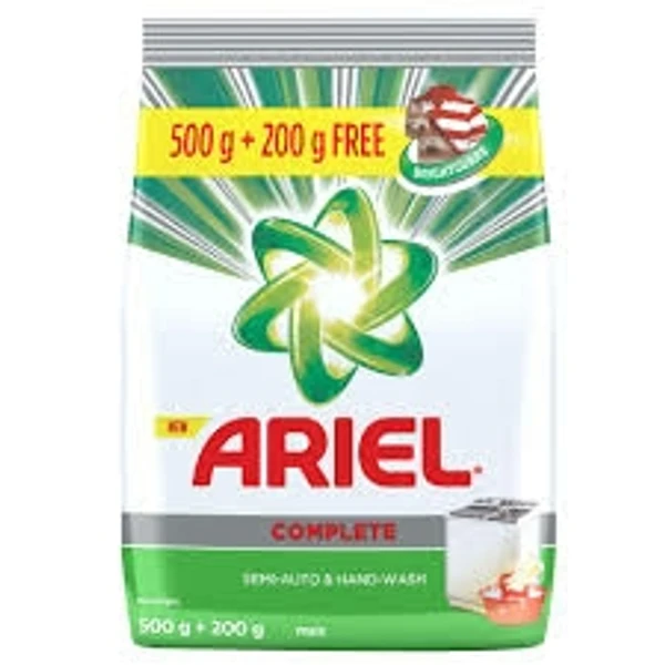 Ariel Det. Powder - ఎరియల్ డిటర్జెంట్ పౌడర్ - 500g+200g Free