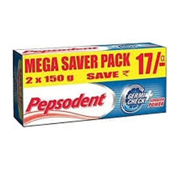 Pepsodent Germi Check - పెప్సోడెంట్ జెర్మీ చెక్ - 150g + 150g = 300g set